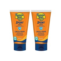 Banana Boat 스포츠 울트라 선크림 SPF 30 올스킨타입 여름필수품 방수 온가족용 자외선차단제 88ml 2개