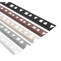 PVC L자 재료분리대(8 10 12mm) 5Color 2.4M _모서리마감 코너비드 코너몰딩 타일몰딩 L자몰딩 PVC몰딩 알루미늄몰딩 바닥마감 데코타일 타일재료분리대, 화이트