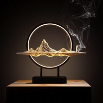 인센스 챔버 스틱 홀더 향로 향초 홈 실내 맞춤형 거실 현관 세라믹 장식품, 5. 千里江山简约倒流香60个