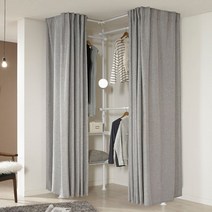 왕자행거 왕자 노블리안_코너형드레스룸_3P_밀폐선반형_910_행거, 2.노블리안 딥그레이_910_NOD