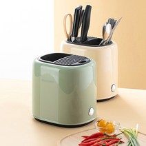 무타공마켓 모던파스텔 13구 칼꽂이 수저통겸용 분리형, 애플그린, 1개