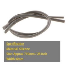 2Pcs 710mm 자동차 부드러운 실리콘 리필 창 와이퍼 블레이드 자동 28 인치 고무 액세서리, CHINA