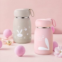 [상준이네편의점] 1+1 귀여운 미니 텀블러 보온보냉병, 핑크+핑크