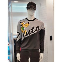 디즈니골프 남성 간절기 기능성 골프 시보리 캐릭터 라운드 티셔츠 DL3MTR008