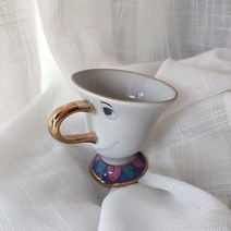 티팟세트 내열유리 영국 티세트 만화 미녀와 야수 차 세트 mrs potts teapot, 1 컵