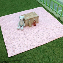 핸드메이드 양면방수 피크닉 돗자리 매트 소 1~2인용, 08꿀벌 민트 / 소(90x150cm)
