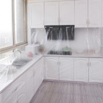 대형 비닐 롤 커버 인테리어 공사 페인트 벽 도배 청소 이삿짐 오염방지 바닥 덮개 비니루, 대형비닐커버 롤 스티커형, 4x20m