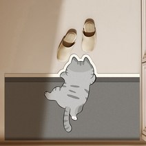 규조 진흙 흡수 매트 귀여운 캐릭터 발 매트 화장실 문 앞 미끄럼 방지 욕실 흡수 매트, 3