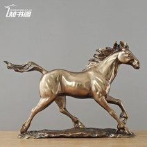 거실 조각상 인테리어 소품 조형물 제작 청동 달리는말 풍수 공예품, 황동말