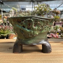 락분 : 거품 원형분 대 10가지 색상 / 다육이화분 다육식물 수제화분 고급화분 예운분 휴식분, 6.연두/녹색