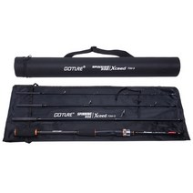 낚시대 Goture-Xceed 1.98-3.6m 후지 가이드 링 카본 스피닝 캐스팅 낚싯대 M/MH 파워 루어 로드 4 피스 여행용 튜브 백 포함, [19] Spin-3m-M-FUJI, [01] Black