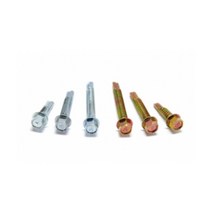 스틸하우스용 육각 양날피스 스크류볼트 황색 1봉 인테리어시공 화이버보드용, 14x90mm 100pcs