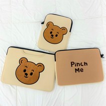 유스몰 노트북 파우치 가방 Pinch me bear, 파우치형