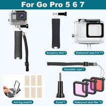 고프로호환하우징 방수케이스수중 방수 케이스 벨트 워터 플로팅 핸드 그립 핸들 GoPro Go Hero Black 3, [04] D, 04 D