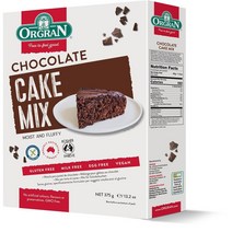 오그란 글루텐 프리 케이크 믹스 케이크 믹스 375g Orgran Gluten Free Cake Mix Cake Mix, 1팩