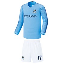 두바이_미니샵_렉시 축구 유니폼 맨시티 홈형 166A 맨형세트 복세트 상하 의류 스포츠의류++mingpin*