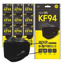 케어온 베이직 국산 방역 마스크 KF94 대형 (블랙) 30매 X 3박스