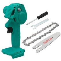 체인톱 허스크바나엔진톱 제노아엔진톱 나리온 88VF 4 인치 미니 전기 체인 톱 목재 절단 전정 코드가없는, 01 blue