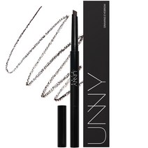 유니클럽 드로잉 아이브로우 타원형 0.35g, 01 흑갈색, 1개