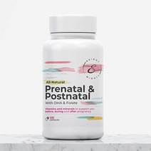 밝고 ampamp Mighty All-Natural Prenatal Vitamins - 올인원 산후 및 산전 비타민 DHA 엽산 함유 수유 엄마를 위한 비타민120개3팩, [02] 120개(2개 팩)
