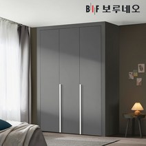 보루네오 10cm 링고 여닫이 작은방 붙박이장 5자 6자 7자, 그레이_다크그레이 10cm
