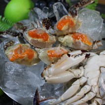 연평도 제철 꽃게 산지직송 활꽃게 급냉 숫꽃게 암꽃게 절단 몽당 1kg, 냉동 암꽃게(대) 0.5kg+0.5kg