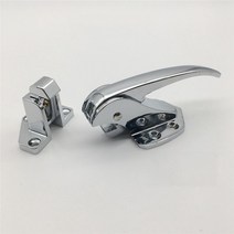 업소영 냉장고 손잡이 문고리 교체 아연 도금 도어 핸들 잠금 스프링로드 핸들 래치 냉동고 냉동고 도어락, L-B