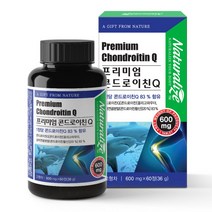 프리미엄 콘드로이친Q 60정 콘드로친 미국산 상어연골분말 상엉연골 어골칼슘 백수오 보스웰리아 추출분말 프락토올리고당 부모님 관절 연골 무릎 어깨 노가다 노동자 일용직 선물세트, 600mg  * 60정
