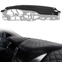 2020년 이후 포터2 엠보싱가죽 자동차 대시보드커버, 특장차(네비 유 추돌센서 무), 블랙