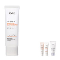 눈안따가운선크림 UV쉴드 선 프로텍터 50ml + 증정, 아이오페 UV쉴드 에센셜 선 프로텍터 50ml + 증정