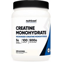 nutri cost 뉴트리코스트 크레아틴 분말 마이크로화 크레아틴 500g 100회분