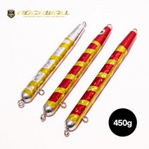 락크웰 대구 봉메탈 지그 450g(2개입) 대구지깅 대구채비 대구봉돌, 레드골드(2개입)