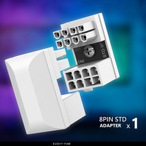 ATX 컴퓨터 파워 서플라이 디지털ATX 8 핀 암-8 수 앵글 전원 어댑터 교체 터닝 커넥터 데스크탑 gpu용 컴, 한개옵션0
