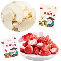 동결건조과일칩 아기 사과칩 딸기칩 7개월 8개월 9개월 10개월 15개월 돌 두돌 아기간식 이앓이과자, 1. 동결건조 사과칩