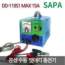 브랜드없음 은성 수동 배터리 충전기 DD-119S1 15A 급속 12V 전용, 단품없음