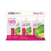 청정원 달달구리 라이틀리 곤약젤리 깔라만시 간편식 쫀득쫀득 야식 어른 회사간식 150g 10개입, 1세트