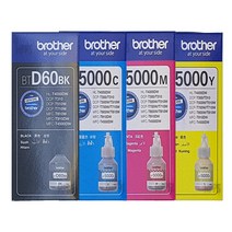 브라더정품잉크 BTD60BK+BT5000C+BT5000M+BT5000Y 4색, 1세트
