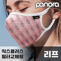 [식스플러스] 리프 필터교체형 초미세먼지 황사마스크 패션마스크 교체용필터증정 깨끗한필터교체, 리프_M, 상세페이지 참조, 상세페이지 참조