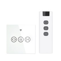보일러 온도조절기 각방 난방 MOES WiFi RF433 스마트 터치 커튼 롤러 블라인드 Tuya Life App 원격 제어 A, 한개옵션1, 06 EU WH and Controller
