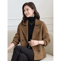 여성 모직코트 카라 숏코트 여성 자켓 코트