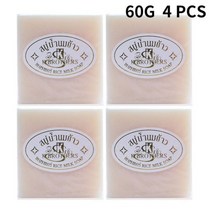 태국 잼 쌀 우유 비누 오리지널 수제 미백 염소 미백용 비누, K BROTHERS 60g X4