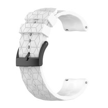 실리콘 시계 밴드 시계 밴드 손목 스트랩 repalcement 손목 밴드 24mm Suunto 7/9/9 Baro / -spartan 스포츠 / 스포츠 HR, 하얀색