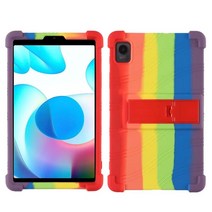 ebook리더기 이북 북 전자책 단말기 전자북Realme Pad 미니 케이스 pad Mini 8.7 인치 태블릿 용 스탠드 커버 KickStand 소프트 실리콘 보호 쉘, 09 rainbow, 01 For Realme pad mini