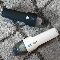 [더쎈] 차량용 가정용 사무실용 원룸 초소형 핸디형 무선 진공 청소기, 블랙