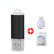 휴대용 디스크 USB 플래시 드라이브 64 기가 바이트 32 TYPEC 금속 16 20 8, 16GB_Black 2, 16GB+Black