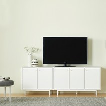 한샘 클린트 모던 높은 거실장 200cm 일반형 수납장 (80cm 일반형 +120cm 일반형) (3종 택1), 그린(C)