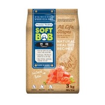 소프트밥 전연령 증기로 찐 사료, 생선, 3kg, 2개