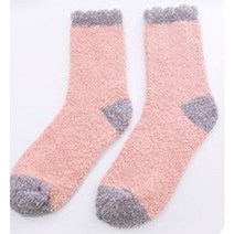 여성 겨울 극세사 임산부 수면양말 기모 패션 산모 양말 혼합 단일 5종 세트 구성