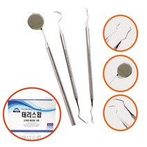 치석제거기+치경+탐침+태리 알콜솜 100매, 단품
