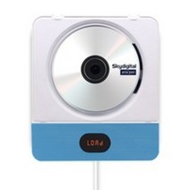 스카이디지탈 아리아판 벽걸이 블루투스 CD 플레이어 2 + 스탠드 거치대, 블루